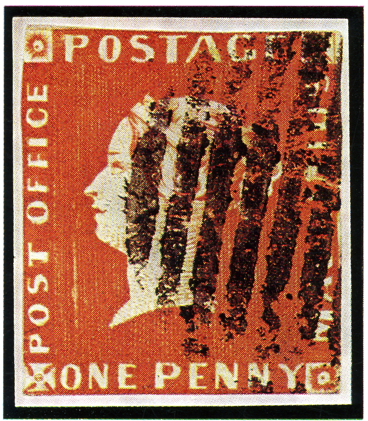 A used example of the 1847 Mauritius 1d orange-red 'POST OFFICE' - one of about 13 surviving used copies (auctioned by Edgar Mohrmann, Hamburg, 1977). Not the Bombay cover whose 2020 sale prices this constituent.
